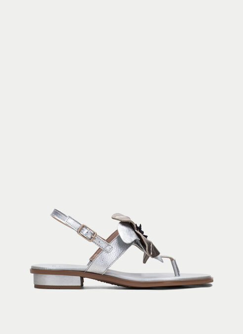 sandalias planas ibiza argent-or