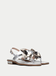 outlet sandale-plane ibiza argent-or - hispanitas