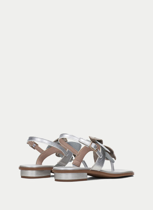 sandalias planas ibiza argent-or