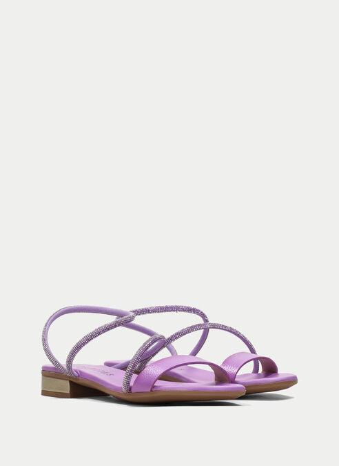 sandalias planas lena violet