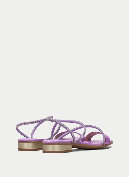 sandalias planas lena violet
