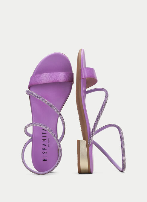 sandalias planas lena violet