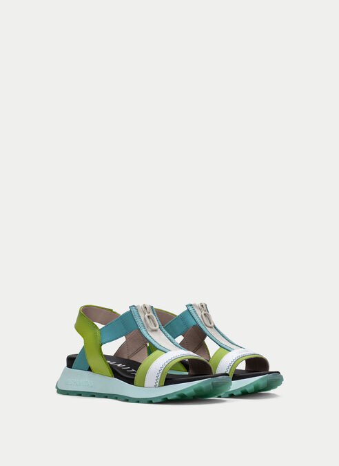 sandalias sport maui blanche-aquamarine-kiwi