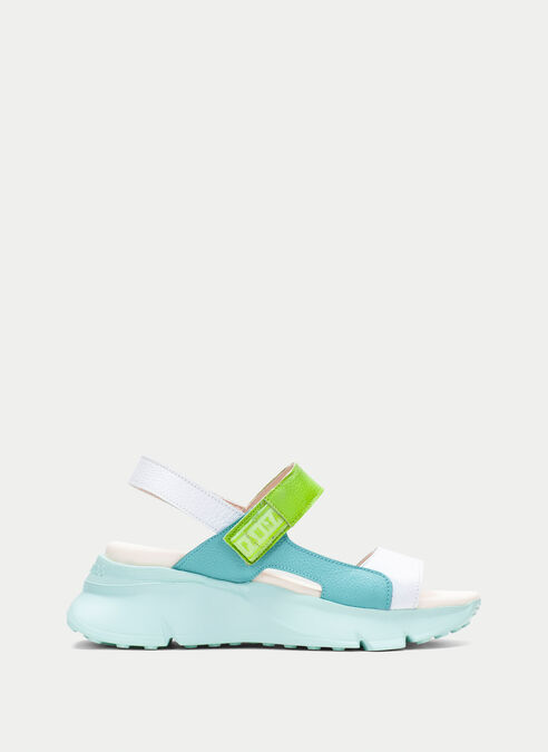 sandalias sport jamaica blanche-aquamarine-kiwi