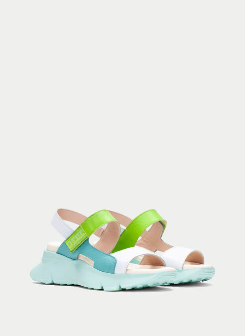 sandalias sport jamaica blanche-aquamarine-kiwi