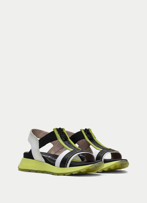 sandalias sport maui blanche-noir-kiwi