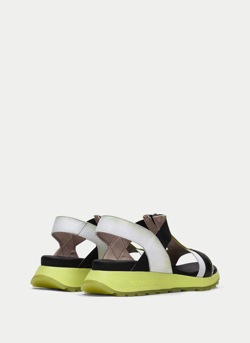 sandalias sport maui blanche-noir-kiwi