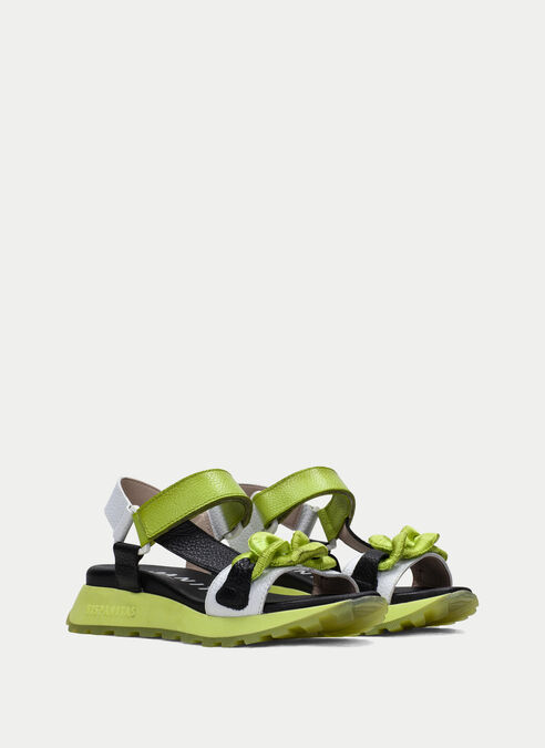 sandalias sport maui black-white-kiwi