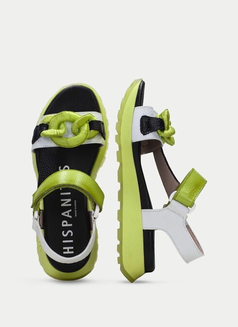 sandalias sport maui black-white-kiwi