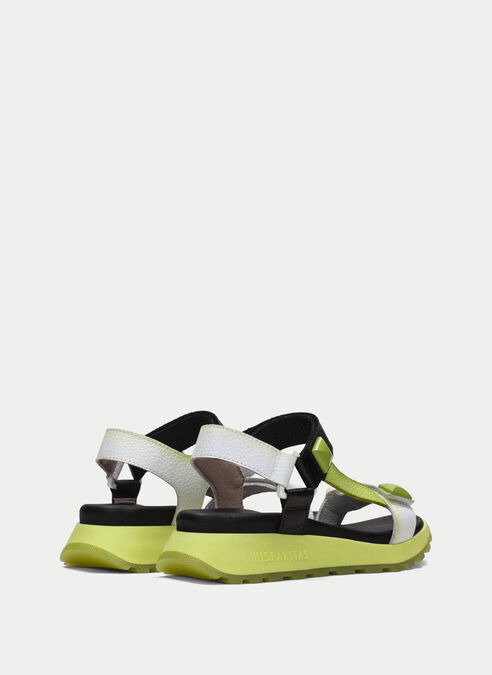 sandalias sport maui black-white-kiwi