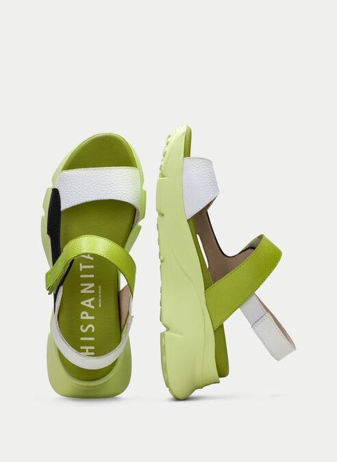 sandalias sport jamaica blanche-noir-kiwi