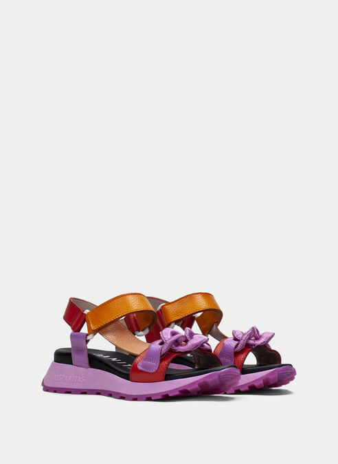 sandalias sport maui rouge-violet-orange