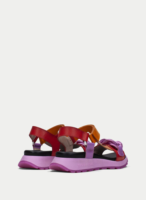 sandalias sport maui rouge-violet-orange