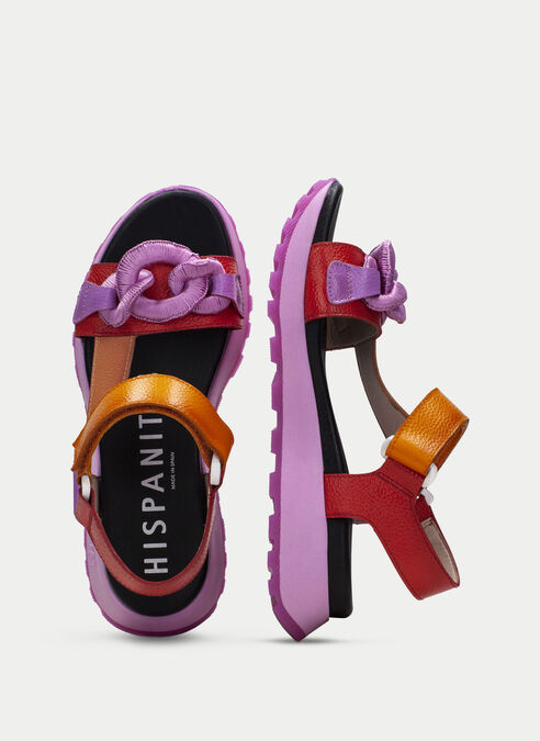 sandalias sport maui rouge-violet-orange
