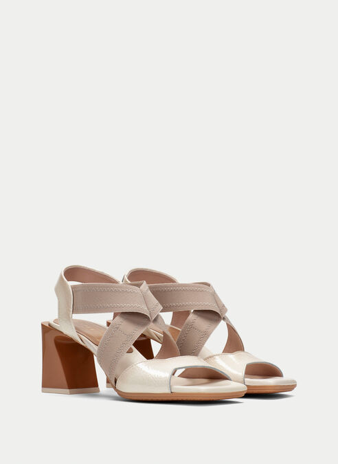 sandalias tacón mallorca creme