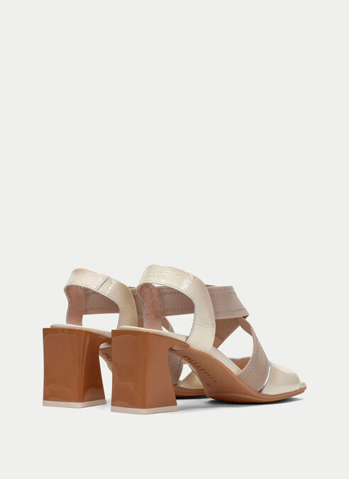 sandalias tacón mallorca creme