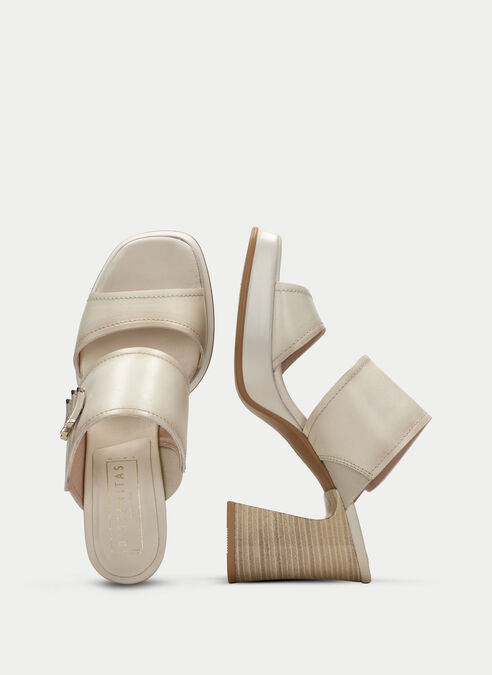 sandalias tacón tahiti creme