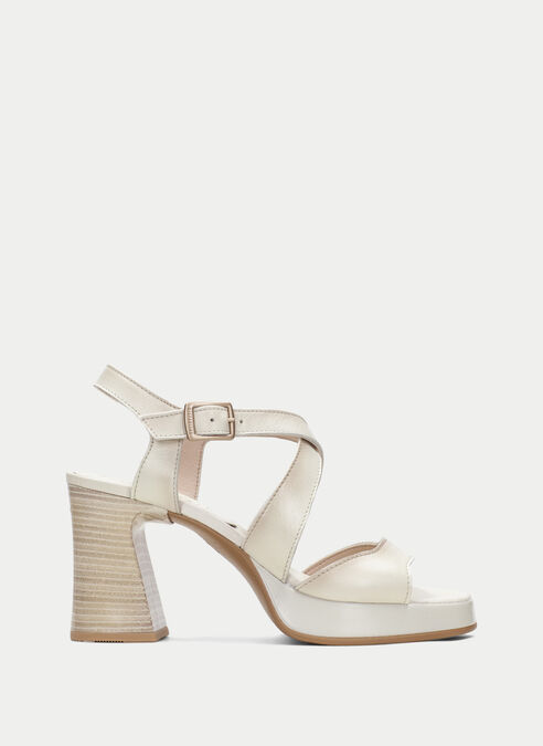 sandalias tacón tahiti creme