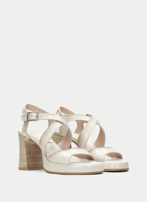 sandalias tacón tahiti creme