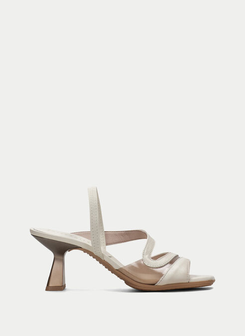 sandalias tacón danielle creme