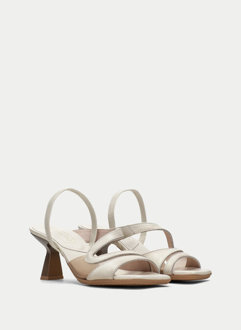 sandalias tacón danielle creme
