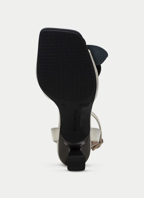 sandalias tacón danielle creme-noir