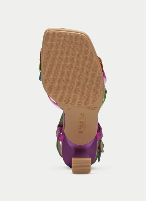 sandalias tacón danielle multi-metal