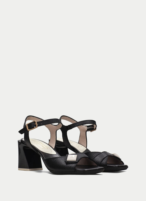 sandalias tacón mallorca nero