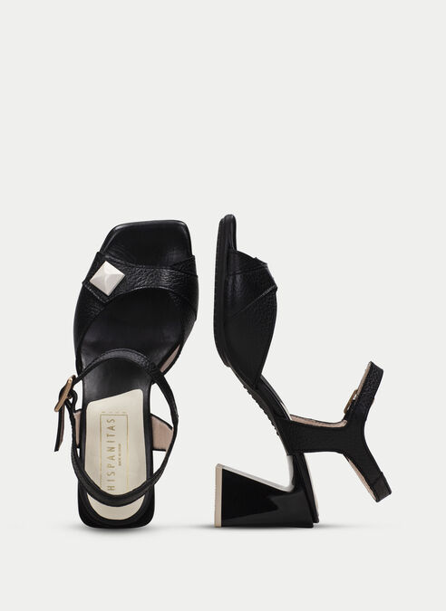 sandalias tacón mallorca nero
