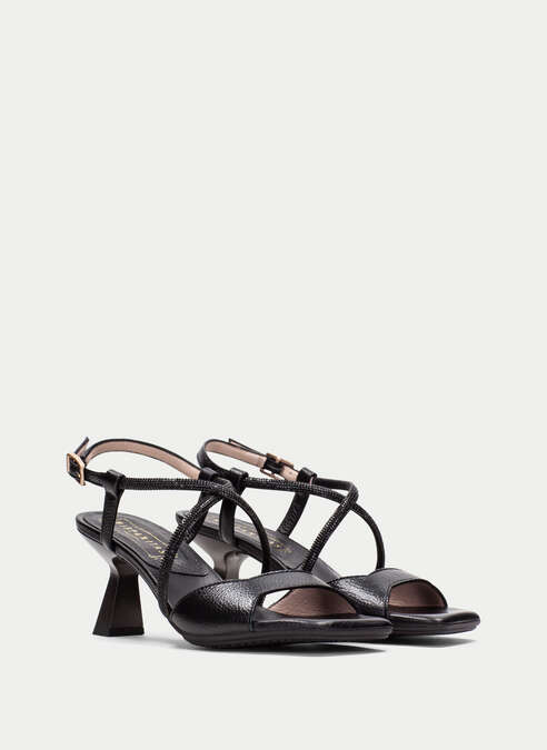 sandalias tacón danielle noir