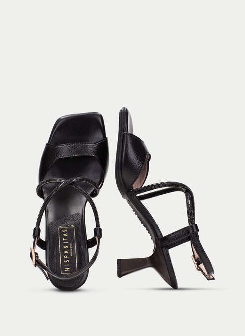 sandalias tacón danielle noir