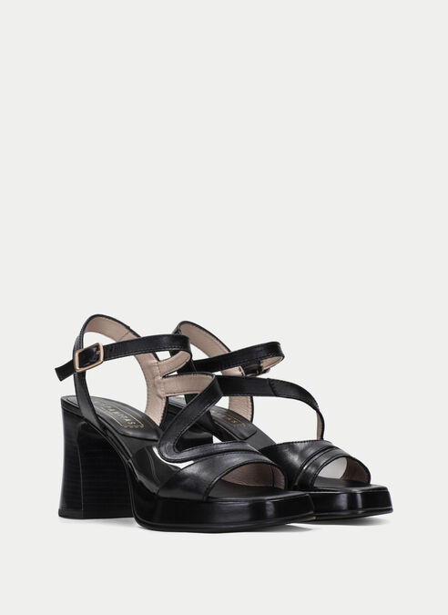 sandalias tacón tahiti noir