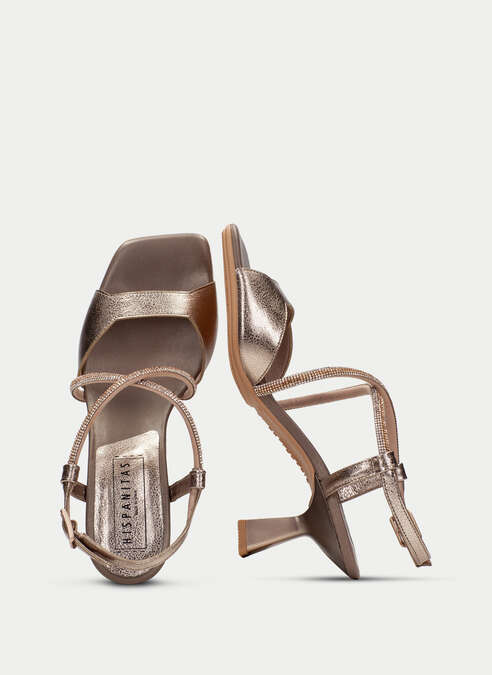 sandalias tacón danielle or