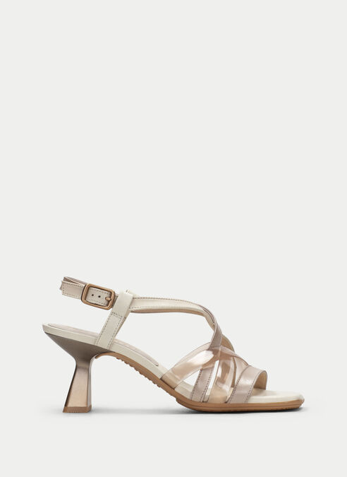 sandalias tacón danielle pierre-creme