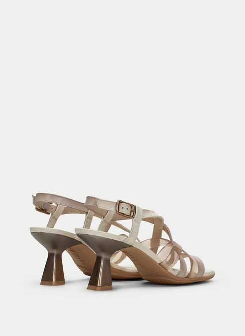 sandalias tacón danielle pierre-creme