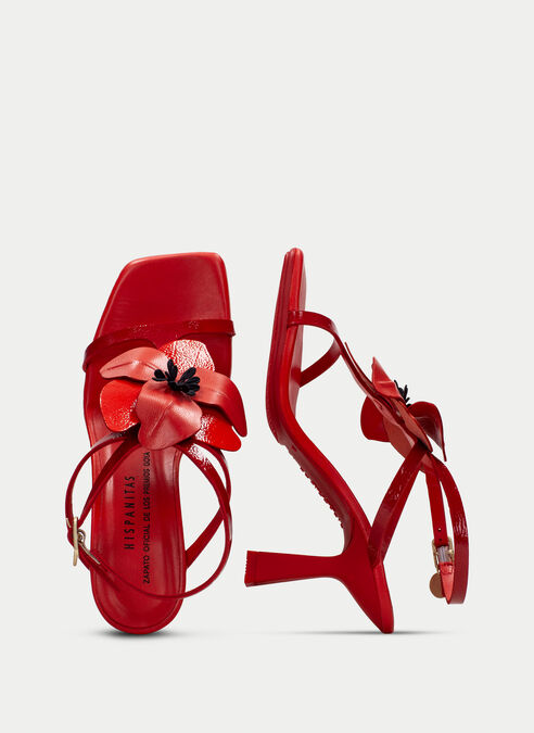 sandalias tacón goya rouge