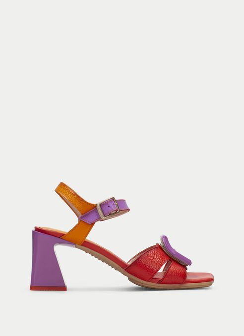sandalias tacón mallorca rouge-violet-orange