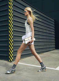 outlet sandalias tacón danielle silver - hispanitas