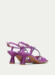 outlet sandalias tacón danielle violet - hispanitas
