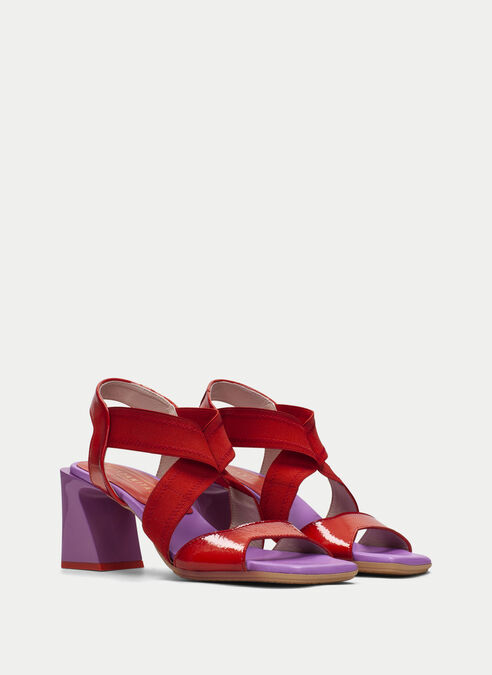 sandalias tacón mallorca violet-rouge
