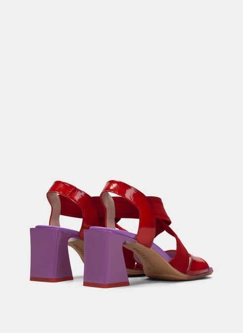 sandalias tacón mallorca violet-rouge