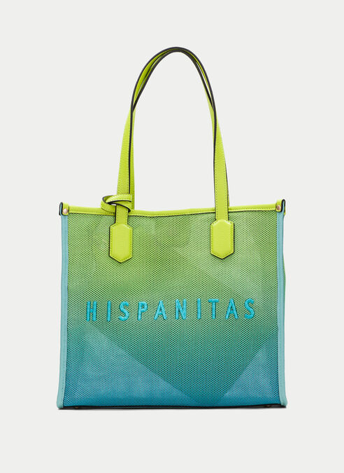 shopper bag  aquamarine-kiwi