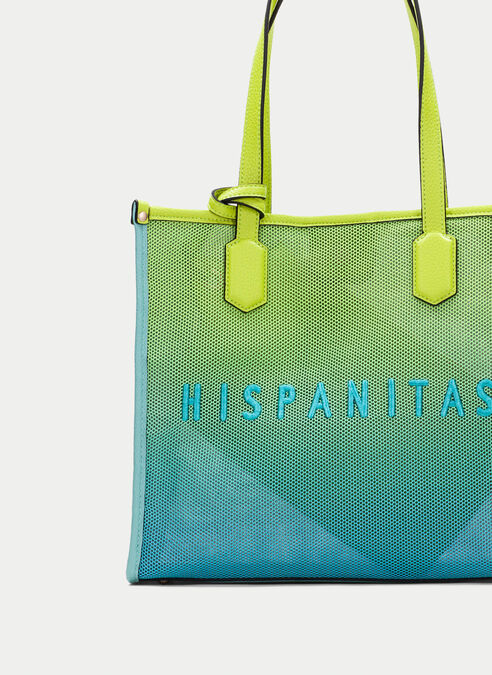 shopper bag  aquamarine-kiwi
