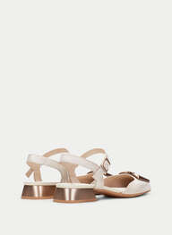 outlet zapatos planos dali crema - hispanitas