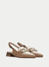 outlet zapatos planos dali desert-crema - hispanitas