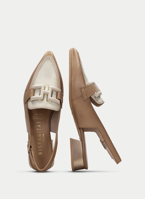 zapatos planos dali desert-cream