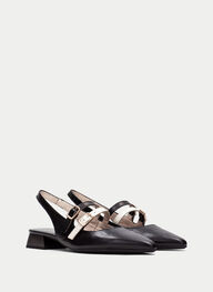 outlet zapatos planos dali negro - hispanitas