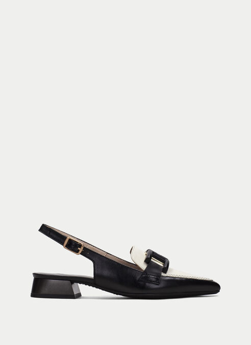 zapatos planos dali noir-creme