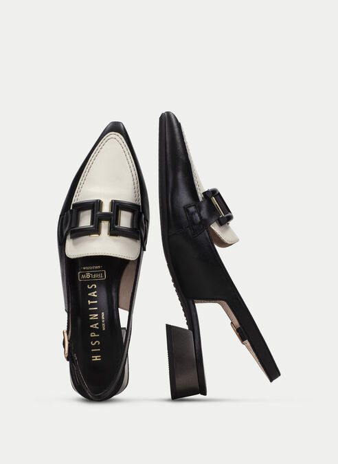 zapatos planos dali noir-creme