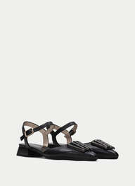 outlet zapatos planos dali negro - hispanitas